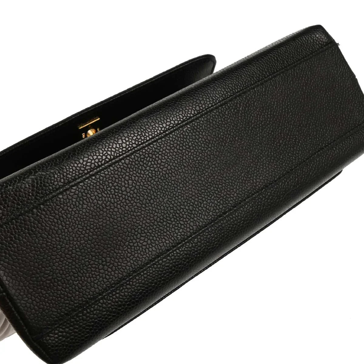 Chanel Black Caviar Top Handle Handbag