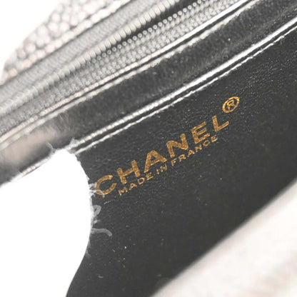 Chanel Black Caviar Top Handle Handbag