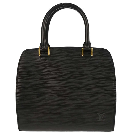 Louis Vuitton 2000 Black Epi Pont Neuf Handbag M52052