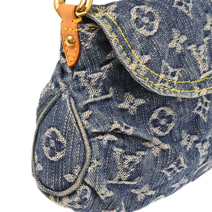 Louis Vuitton Blue Monogram Denim Mini Pleaty Handbag M95050