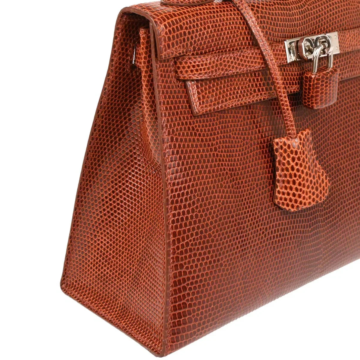 Hermes * Etrusque Lizard Kelly 25 Sellier 2way Shoulder Handbag