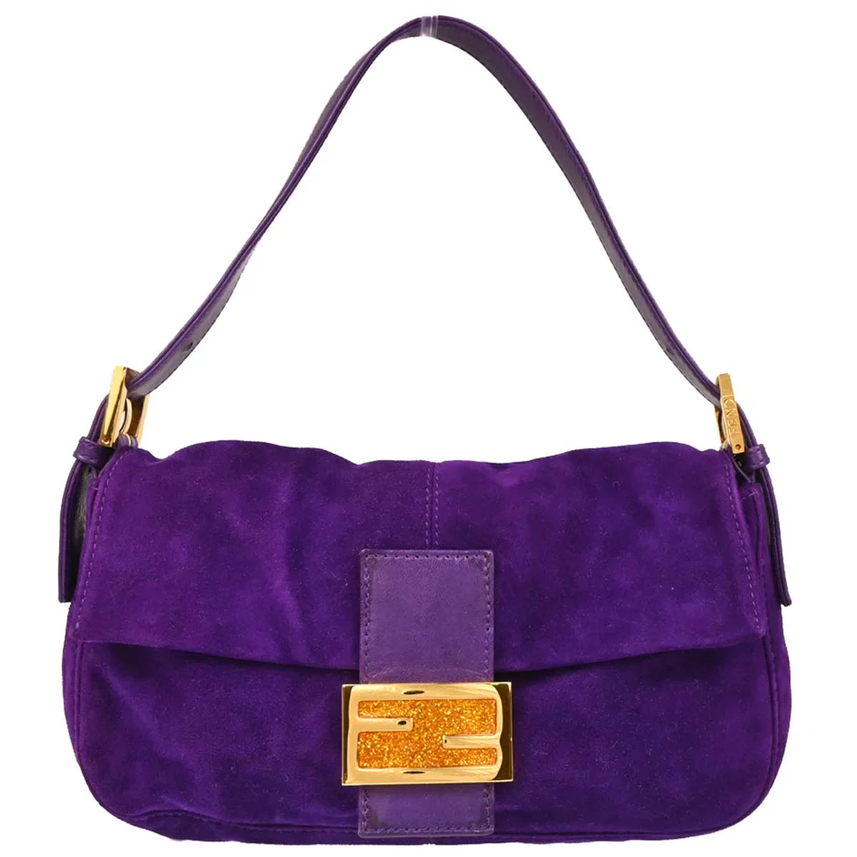 Fendi 2009 Suede Baguette Handbag