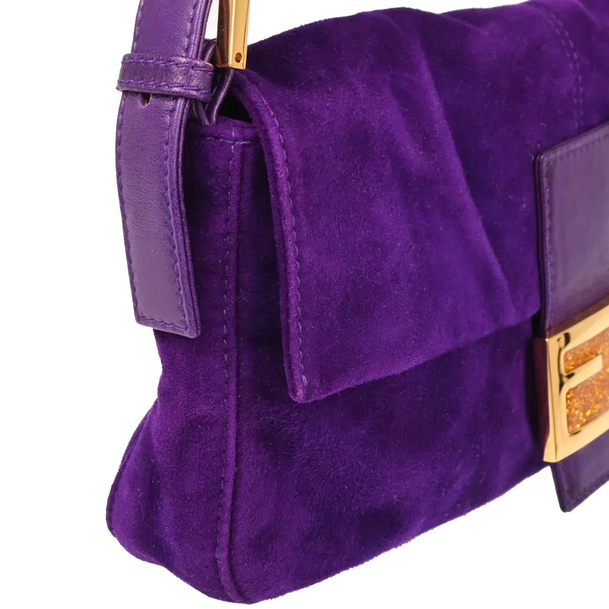 Fendi 2009 Suede Baguette Handbag