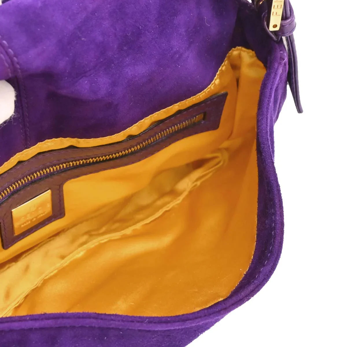 Fendi 2009 Suede Baguette Handbag
