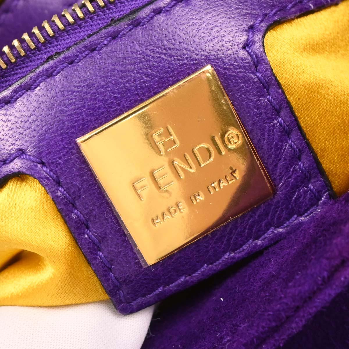 Fendi 2009 Suede Baguette Handbag