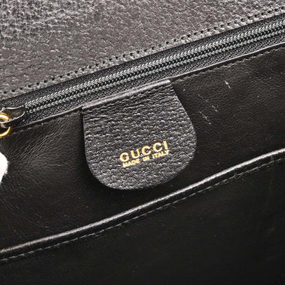 Gucci Black Bamboo 2way Shoulder Handbag