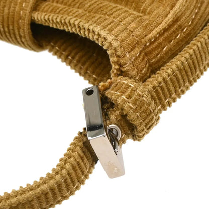 Fendi 2000 Brown Corduroy Mini Handbag