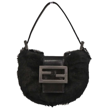 Fendi Black Fur Mini Handbag