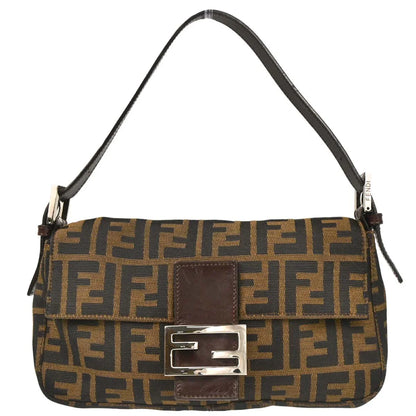 Fendi Brown Zucca Baguette Handbag