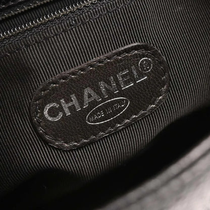 Chanel 1996-1997 Black Caviar Triple CC Backpack