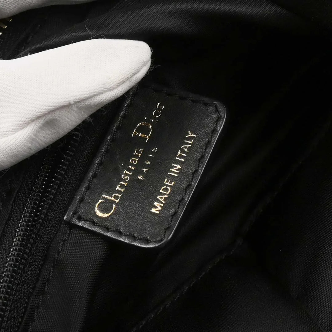 Christian Dior 2007 Black Leather Gypsy Ruffle Hobo Handbag Christian Dior 2007 Black Leather Gypsy Ruffle Hobo Handbag
