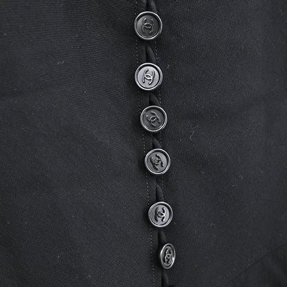 Chanel 1997 Short Sleeve Dress Black #38