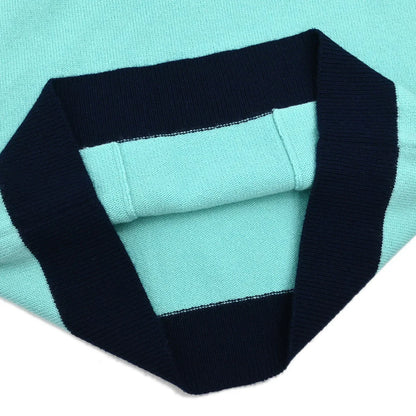 Chanel 1997 Sweater Knit Top Light Blue #40