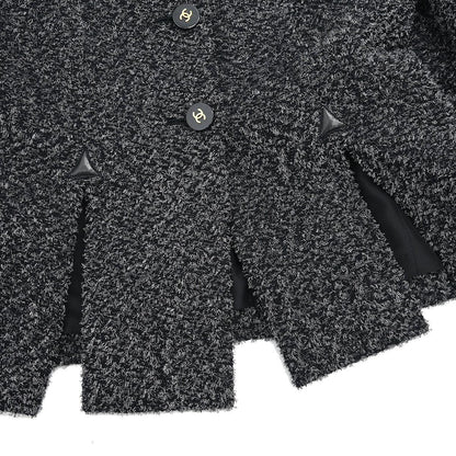 Chanel 1994 Collarless Jacket Gray #36