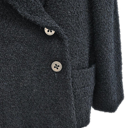 Chanel 2000 Double Breasted Jacket Black #42