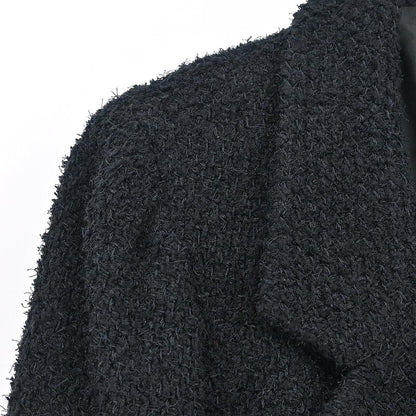 Chanel 2000 Double Breasted Jacket Black #42