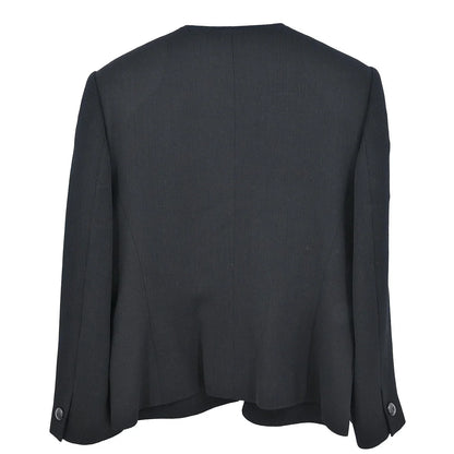 Christian Dior Collarless Jacket Black