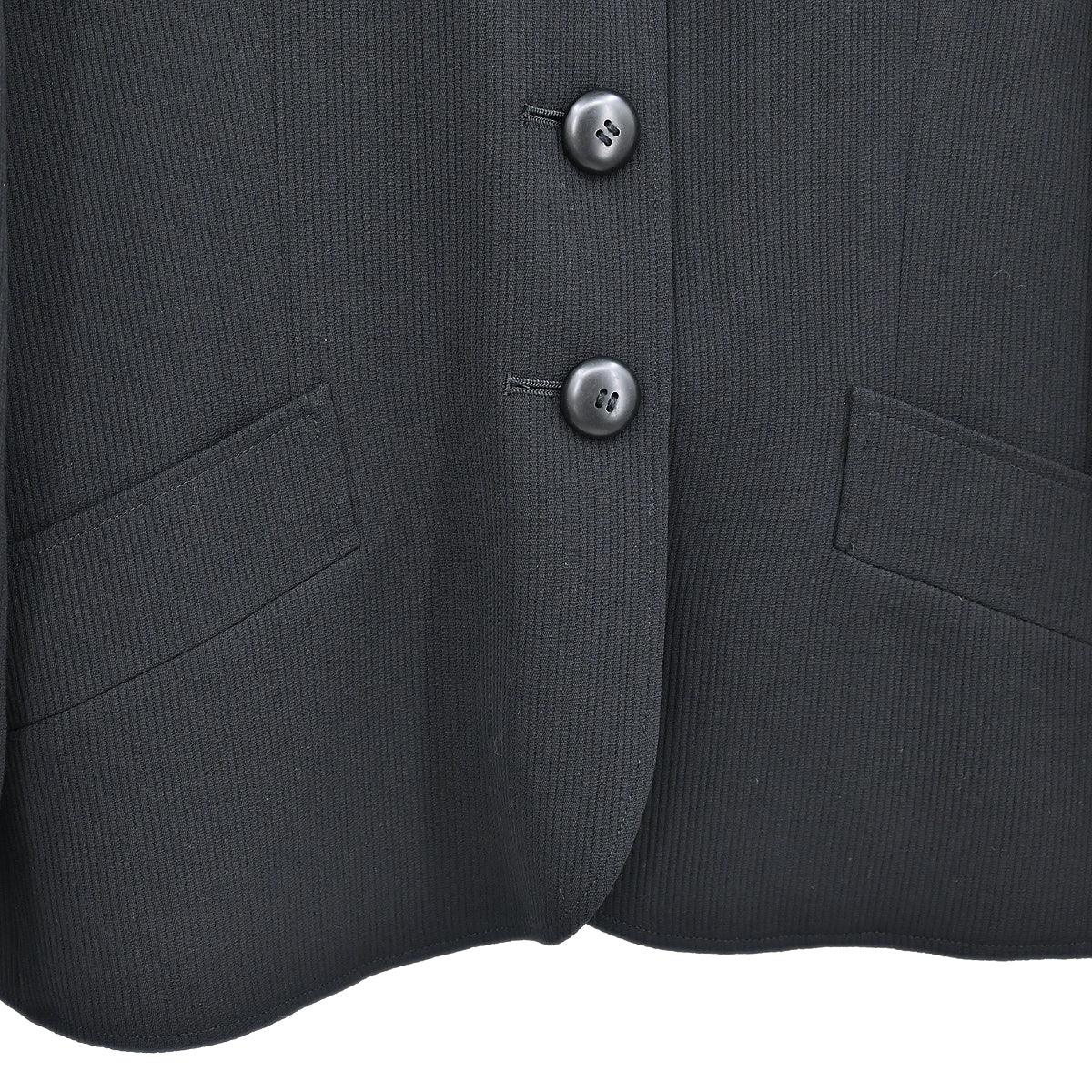 Christian Dior Collarless Jacket Black