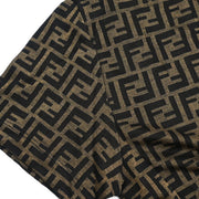 Fendi Ensemble Cardigan Short Sleeve Top Zucca Brown #46