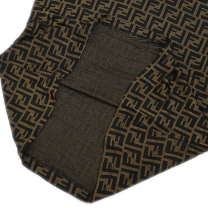 Fendi Ensemble Cardigan Short Sleeve Top Zucca Brown #46