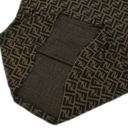 Fendi Ensemble Cardigan Short Sleeve Top Zucca Brown #46