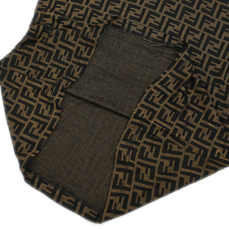 Fendi Ensemble Cardigan Short Sleeve Top Zucca Brown #46