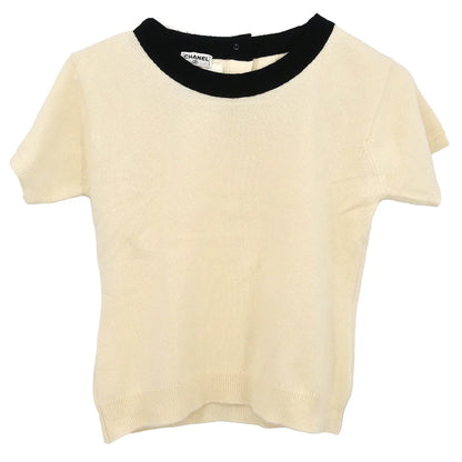 Chanel 1995 Ensemble Cardigan Short Sleeve Top White #38