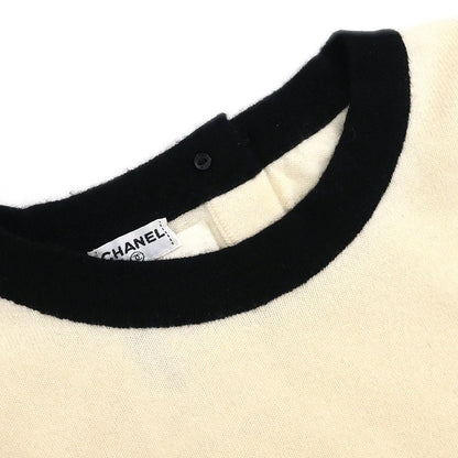 Chanel 1995 Ensemble Cardigan Short Sleeve Top White #38