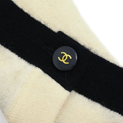Chanel 1995 Ensemble Cardigan Short Sleeve Top White #38