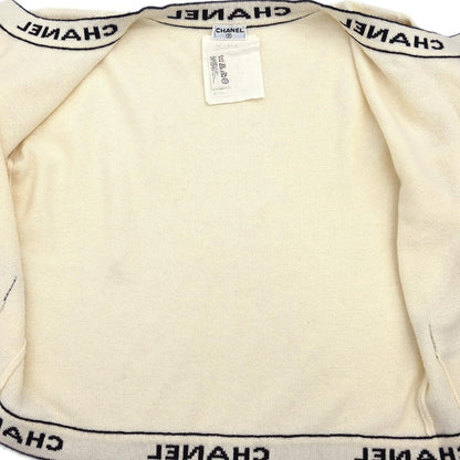 Chanel 1995 Ensemble Cardigan Short Sleeve Top White #38