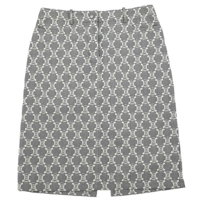 Celine Skirt Macadam Denim Gray #42