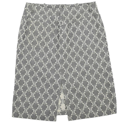 Celine Skirt Macadam Denim Gray #42