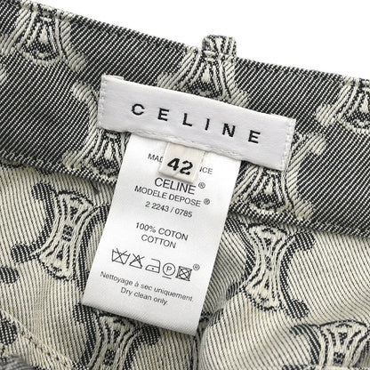 Celine Skirt Macadam Denim Gray #42