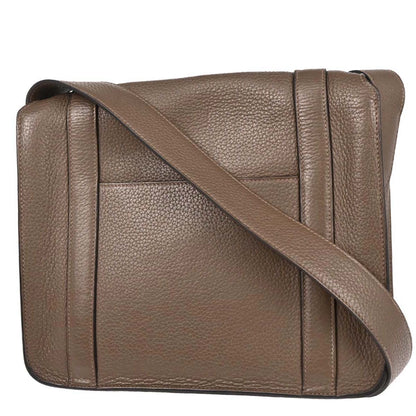 Hermes 2014 Etoupe Taurillon Clemence Steve Caporal 27 Shoulder Bag