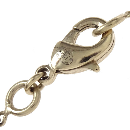 Chanel Gold Chain Pendant Necklace Rhinestone Bow CC B12P