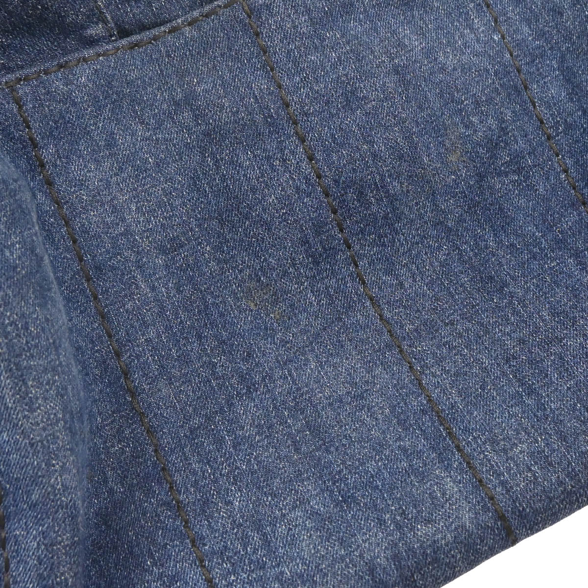 Prada Blue Denim Canapa Tote Handbag