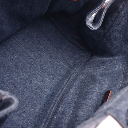 Prada Blue Denim Canapa Tote Handbag