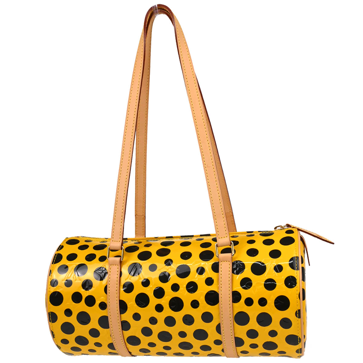 Louis Vuitton Yayoi Kusama 2012 Yellow Vernis Dot Infinity Papillon Handbag M91424