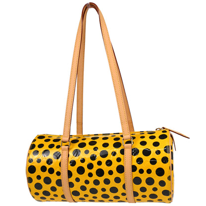 Louis Vuitton Yayoi Kusama 2012 Yellow Vernis Dot Infinity Papillon Handbag M91424