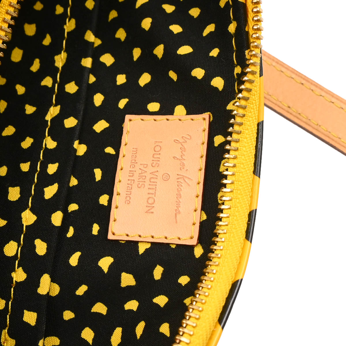 Louis Vuitton Yayoi Kusama 2012 Yellow Vernis Dot Infinity Papillon Handbag M91424