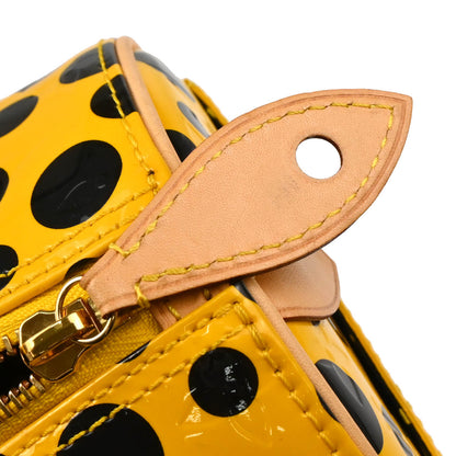 Louis Vuitton Yayoi Kusama 2012 Yellow Vernis Dot Infinity Papillon Handbag M91424