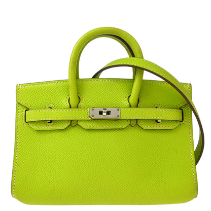 Hermes 2010 Kiwi Epsom Tiny Birkin 15 Shoulder Bag