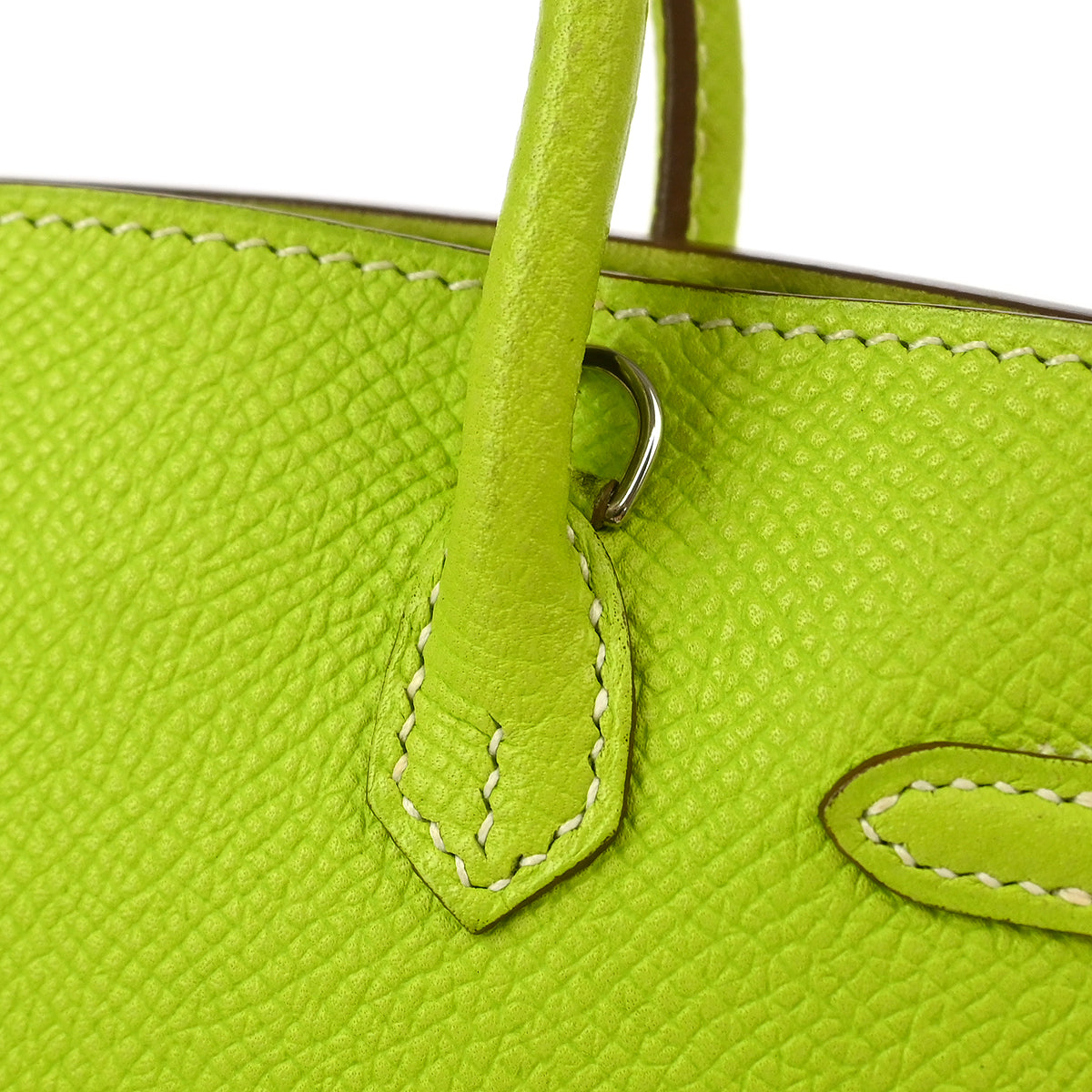 Hermes 2010 Kiwi Epsom Tiny Birkin 15 Shoulder Bag