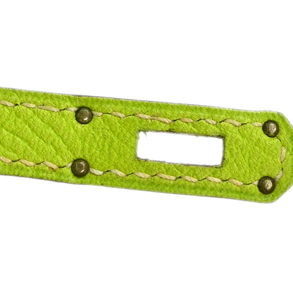 Hermes 2010 Kiwi Epsom Tiny Birkin 15 Shoulder Bag