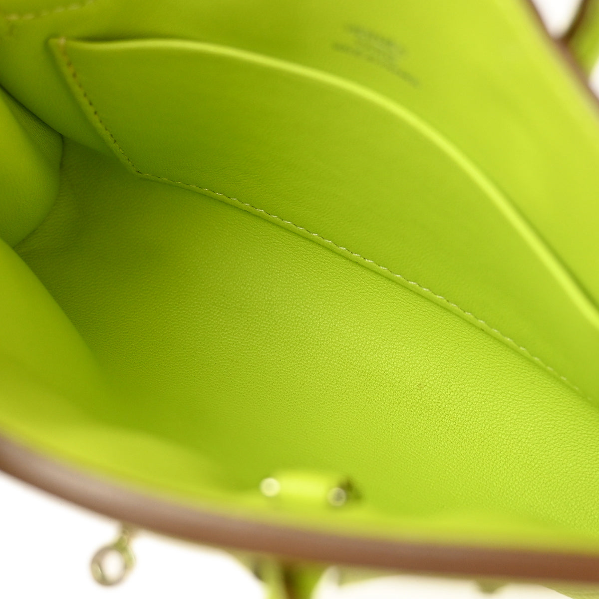 Hermes 2010 Kiwi Epsom Tiny Birkin 15 Shoulder Bag