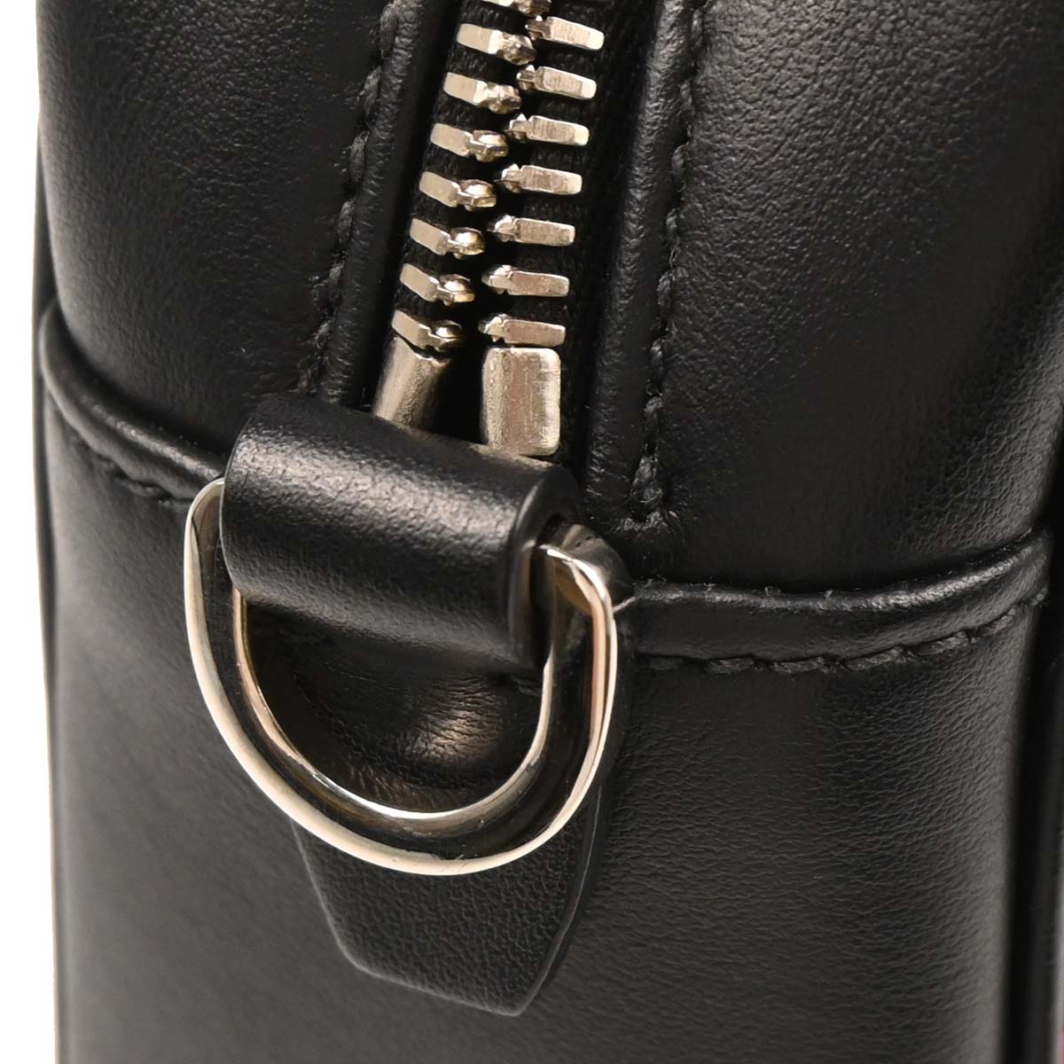 Prada Black Calfskin Racing Logo Camera Bag Shoulder Bag