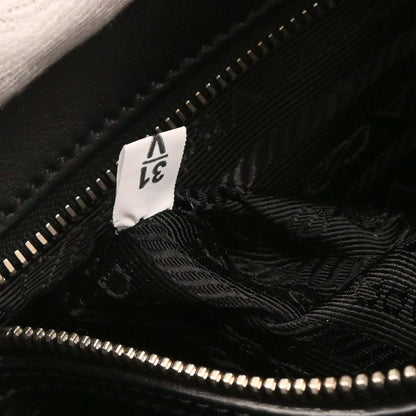 Prada Black Calfskin Racing Logo Camera Bag Shoulder Bag