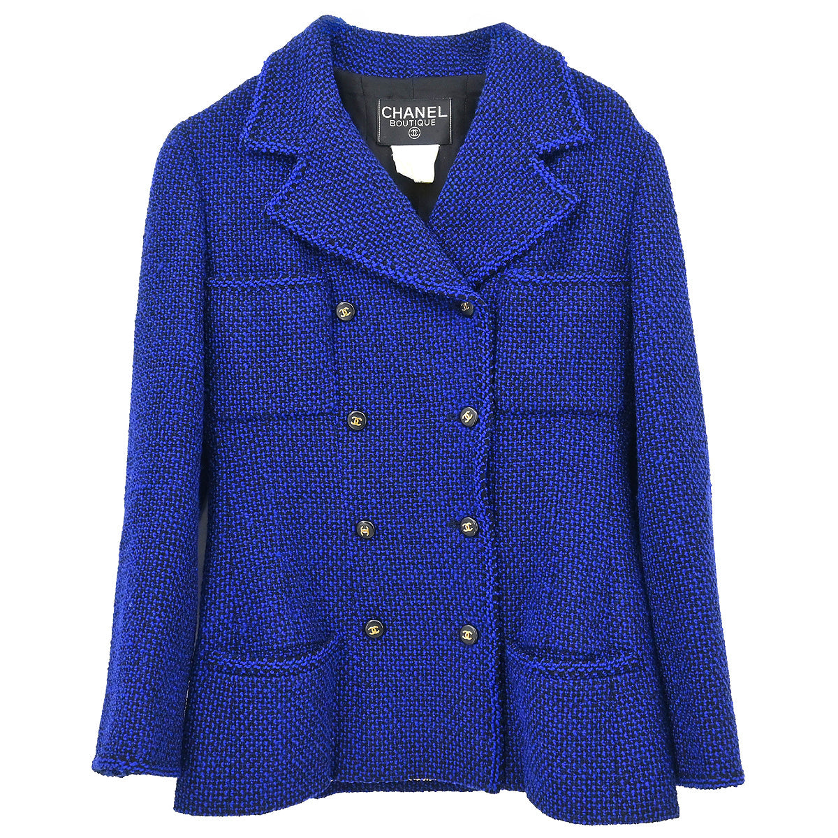Chanel 1995 Double Breasted Jacket Navy #40