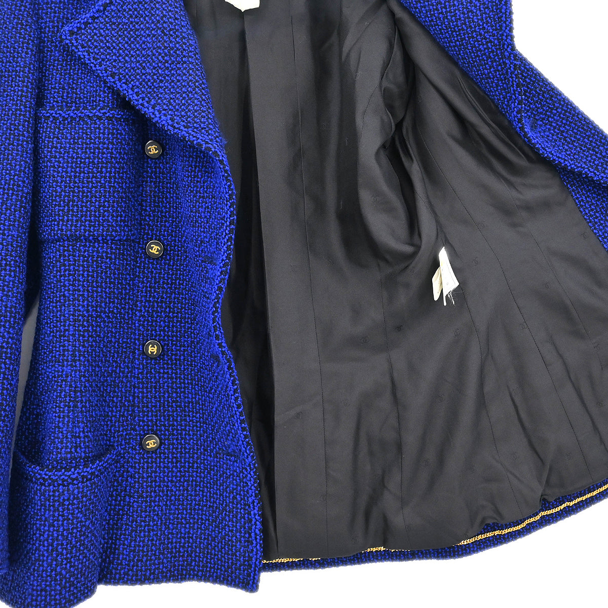 Chanel 1995 Double Breasted Jacket Navy #40