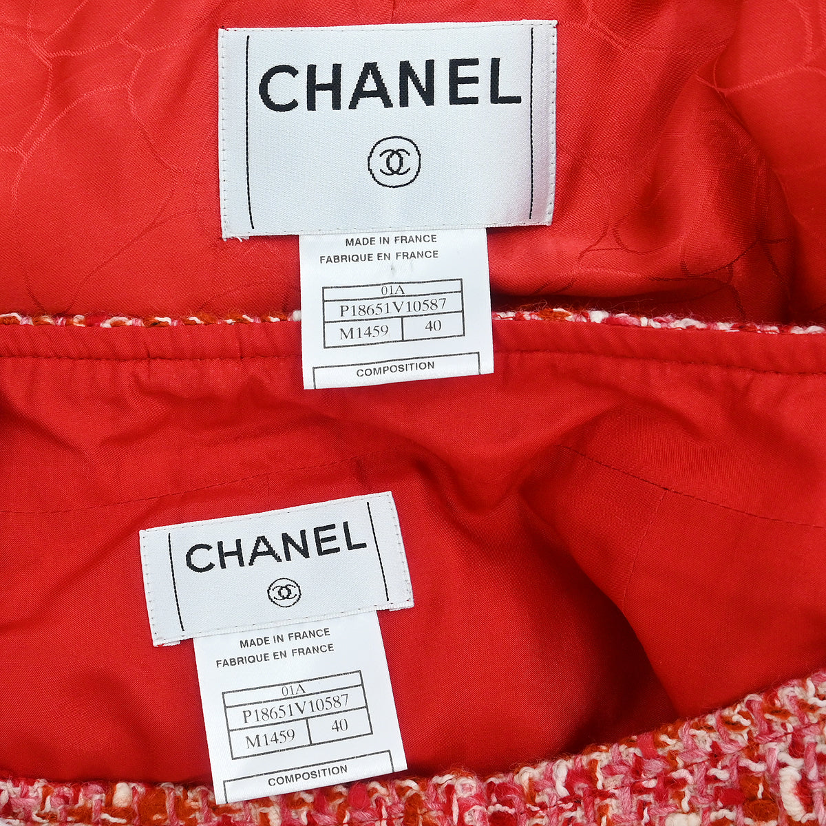 CHANEL BOUTIQUE 赤ジャケット CHANEL(シャネル) ジャケットP18572V10583 P18572V10583 レッド